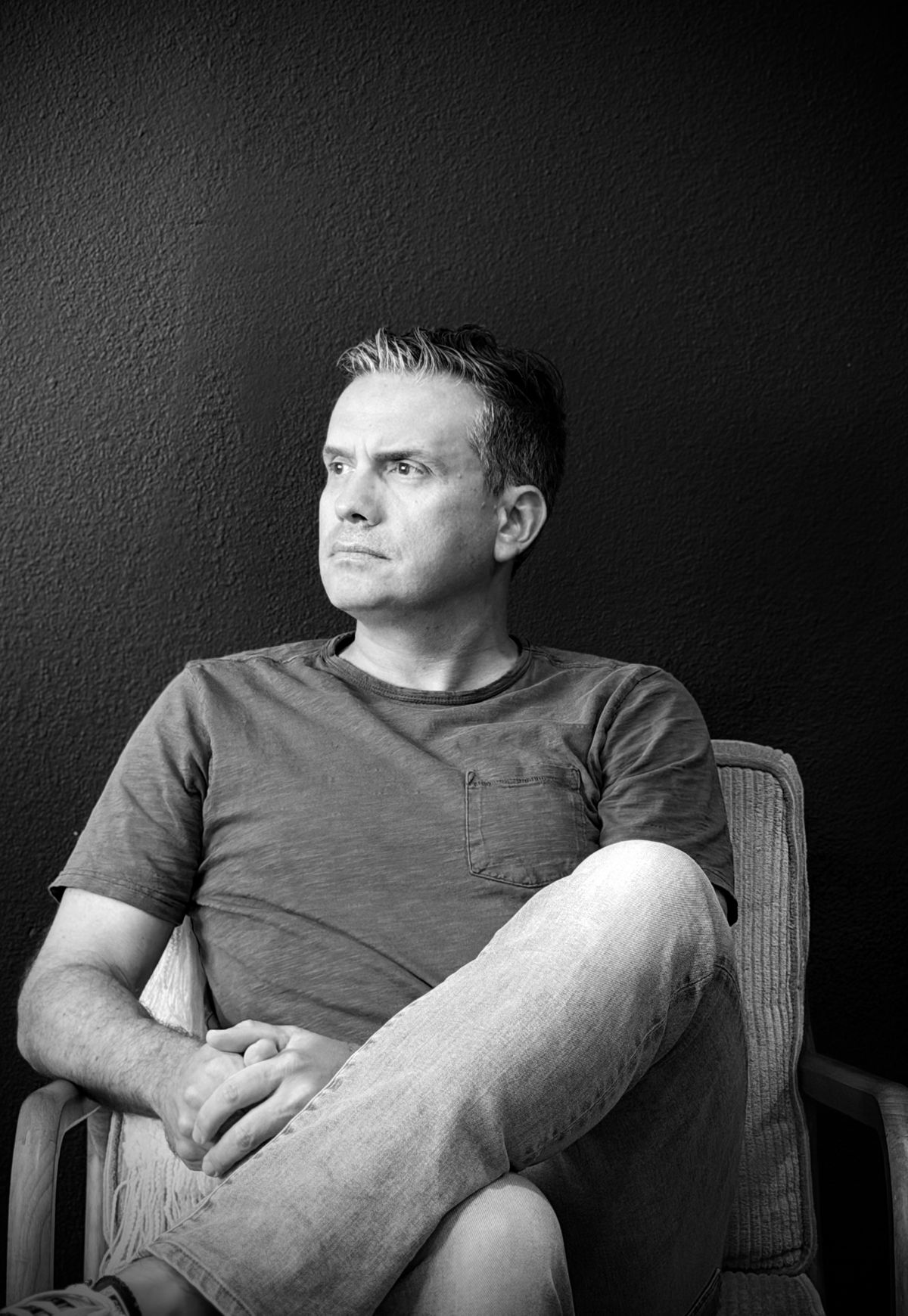 Black and white portrait of Dave Werth